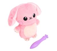 Tonysa Animale di Pezza Coniglietto Che Si Illumina Al Buio, Peluche Illuminato a LED con Penna da Disegno, Luce Notturna Morbida e Creativa per il Regalo della Buonanotte per Bambini