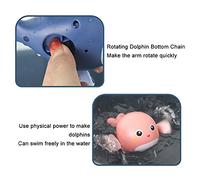 Tonysa Bagno Giocattoli per Bambini Bella Balena Animale Giocattolo per L'acqua per Bambini Nuota in Avanti Bagnetto per il Bagnetto Divertimento ABS Dimensioni: 10 * 10 * 6 Cm (PINK)