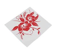 Tonysa Car Sticker, Waterproof Flower Decal, 18x12cm (rosso)