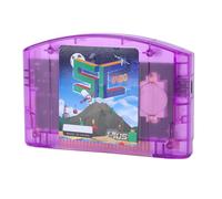 Tonysa Carrello Flash N64, Cartuccia Open Source Compatibile con Console 64, Cartuccia Multigioco e di Sviluppo con USB C, Supporto 64DD, Alternativa (Viola Trasparente)
