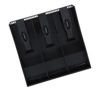Tonysa Cash Register Insert Tray with 3 Bill, 3 Coin Compartments (BLACK)
