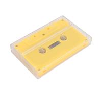 Tonysa Cassetta Vergine con Custodia Trasparente, Registrazione 45 (YELLOW) | Qualità del suono premium, versatile per la registrazione musicale, materiale ABS resistente
