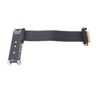 Tonysa Cavo di Prolunga PCIe 4.0 X4, Design a Fissaggio Magnetico da 15 Cm con Larghezza di Banda di 8 GB/s per Dispositivi di Espansione NIC GPU, Compatibile con PCIe 3.0