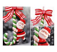 Tonysa Ciondolo Personalizzato con Ornamenti Natalizi, Colore Brillante, Morbida Argilla, Decorazione per Albero di Natale, Regalo per la Famiglia e Gli Amici (60.02)