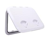 Tonysa Copertura per Passo D'Uomo, 17.3x12.4in, Adatta per Portello di | Materiale ABS, Resistente alle intemperie, Apertura a 180 gradi, Superficie antiscivolo, Installazione facile, Adatto per