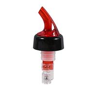 Tonysa Dispenser per Liquori Versatore per Bottiglie di Plastica da 15 Ml Versamento Rapido Durevole per Bar e Pub Domestici Trasparente (rosso)