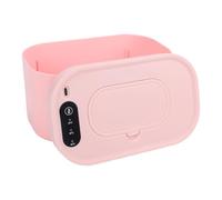 Tonysa Dispenser Scalda Salviette Umidificate per Bambini Il Supporto Scalda Salviette con Riscaldamento Superiore Contiene 80 con 3 Spie Luminose (PINK)