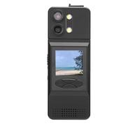 Tonysa Fotocamera Indossabile Sul Corpo con Luce, Risoluzione 2K Grandangolo 115°, Registrazione Video HD, con Schermo da 1,5 Pollici, Clip Posteriore Magnetica, Scheda 32G, per