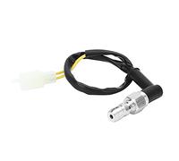 Tonysa Interruttore Freno Idraulico M10x1,25 per Motociclette Universali, Alluminio e Plastica Premium, Migliora la Sicurezza di Guida, Include Spina a 2 Pin (Testa piegata)