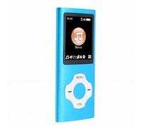Tonysa Lettore MP3 Bluetooth, Lettore Musicale Bluetooth 5.3 Audio HiFi Schermo da 1,8 Pollici 64 GB Espandibile Riproduzione 30 Ore per Audiolibri Musicali Video Radio FM Registrazione (BLUE)
