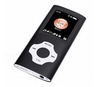 Tonysa Lettore MP3 Bluetooth, Lettore Musicale Bluetooth 5.3 Audio HiFi Schermo da 1,8 Pollici 64 GB Espandibile Riproduzione 30 Ore per Audiolibri Musicali Video Radio FM Registrazione (BLACK)