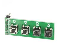 Tonysa Modulo Chiave Universale a 4 Pulsanti Interruttore a Pulsante Durevole per Progetti Mini Breadboard Modulo Interruttore a Catodo Comune a 4 Tasti