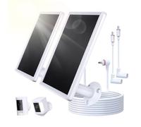 Tonysa Pannello Solare da 6W per Spotlight Cam, Caricatore Solare per Telecamera IP66 IP66 con Cavo da 9,84 Piedi, Staffa Regolabile per Energia Continua (Controlla Modello)