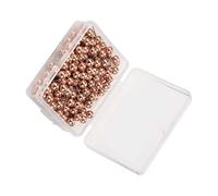 Tonysa Plastic Pushpin Set, 200pcs 6mm Pin Length (Rosy Gold)