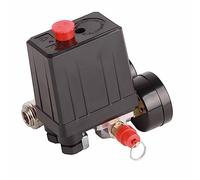 Tonysa Pressostato Preciso del Compressore D'aria Valvola Regolatrice di Controllo della Pressione Efficiente per Officine e Operai ABS + Alluminio