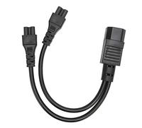 Tonysa Prolunga con Spina 32cm, 10A 250V per Dispositivi | Materiale PVC resistente, compatibile con adattatori di alimentazione per laptop, ideale per altoparlanti, stampanti