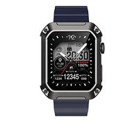 Tonysa Reale IP68 Stabile Chiamata BT e Connessione Smart Watch Fitness Tracker Orologio da Polso per Uomo con Monitor della Salute (blu scuro)