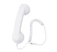Tonysa Ricevitore Telefonico retrò per Smartphone, Ricevitore Telefonico Cablato Vintage con Cavo di Tipo C, Chiamata Chiara Plug & Play, Decorazione per la Scrivania e Regalo per gli (WHITE)