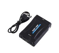 Tonysa Scart to HDMI Converter with HDMI1.4, 720P 1080P Video Converter Scaler Adapter with USB Cable,Support Pal, NTSC3.58. NTSC4.43, SECAM, Pal/M, Pal/N