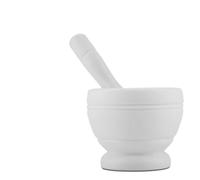 Tonysa Set Manuale con Pestello per Mortaio in Plastica per Macinare Facilmente Aglio, Erbe, Spezie, Utensile da Ecologico Durevole da 11 Cm (WHITE)