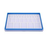 Tonysa Watch Parts Storage Box with Removable Compartments (BLUE)