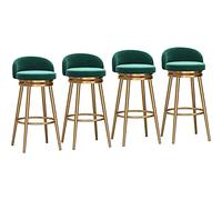 TONZN Adatto per Isola Cucina Domestica, Sgabello Alto da bancone, Comoda Seduta Imbottita, Girevole, Altezza Seduta 65 cm (E 4PCS)