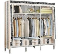 TONZN Armadio Portatile in Tessuto Armadio in Metallo Armadio in Tessuto Creativo Armadio Aperto Portatile Armadio angolare Stabile, C, 150 * 170 * 45 cm (C 150 * 170 * 45 cm)