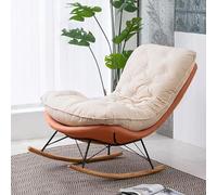 TONZN Comoda Sedia a Dondolo Moderna, Sedia da Svago Imbottita per Balcone, Sedia a Dondolo per Camera da Letto Interna, Sedia da Campeggio per Esterni,