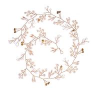 TONZN Copricapo da Sposa per Capelli Fatto a Mano, Accessori per Capelli Floreali in Cristallo e Perle (Oro 1 pz (1 Confezione))