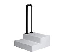 TONZN Corrimano industriali in Ferro battuto, corrimano di Transizione Adatto per corrimano/corrimano per Scale a 1 gradino (Dimensioni: 50 cm) ()