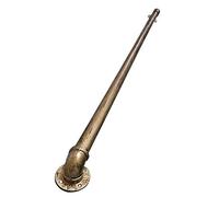 TONZN Corrimano per ringhiere per Scale - Kit Completo, corrimano per Tubi in Ferro battuto Industriale per Scale con Supporto per Montaggio a Parete (Colore : Bronzo, S (Bronzo 3ft)