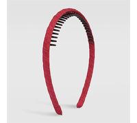 TONZN Fascia Elastica Sottile per Fissare Il Pettine Fermaglio per Capelli con dentini Fascia Antiscivolo Accessori per Capelli Oro (Rosso 1 pz (1 Confezione))