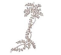 TONZN Fascia per Capelli da Sposa con Cristalli, Tiara, da Donna, con Strass, da Sposa, Accessori per Capelli da Sposa (Argento 1 pz (1 Confezione))