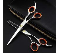 TONZN Forbici da Taglio per Capelli, Set di Forbici da Parrucchiere Professionali da 6 Pollici 440c, Forbici da Taglio per Capelli da Barbiere, Forbici per sfoltire, Forbici da Parrucchiere