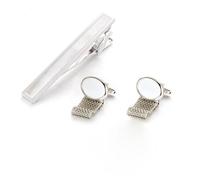 TONZN Gemelli per Abiti da Sposo Set Gemelli Gemelli per Unghie Clip per Bavero Accessori per Clip per Collare Gemelli (D Come Mostrato nell'immagine)