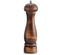 TONZN I macina Sale e Pepe Sono Realizzati in Legno massello con Una Robusta smerigliatrice in Ceramica Regolabile Utensili da Cucina da 5/8 Pollici-5 Pollici macina Sale e macina Pepe (8 Pollici)