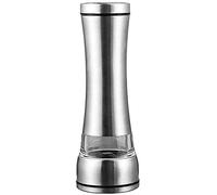 TONZN Macinapepe Manuale in Acciaio Inossidabile Nucleo in Ceramica Agitatore Piatto Regolabile Set di spezie da Cucina Bottiglia di spezie Macina Sale Portatile-c Macina Sale e Pepe (A Sort of)