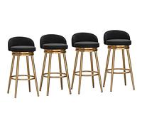 TONZN per Isole Cucina domestiche, sgabelli Alti Fino al bancone, Comoda Seduta Imbottita, Girevole, Altezza Seduta 65 cm (B 4 Pezzi)
