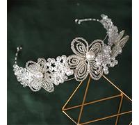 TONZN Perline Fiore Perla Fascia per Capelli Accessori per Capelli da Sposa Fascia per Donna