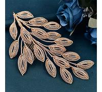 TONZN Pettine di Cristallo da Donna, forcina per Capelli, Fascia per Capelli da Sposa, Accessori per Capelli da Sposa (HP452 G)