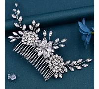 TONZN Pettine per Capelli da Sposa con Perle e Strass, Accessori per Capelli da Sposa, Gioielli da Festa (HP77)