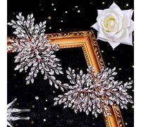 TONZN Pettine per Capelli da Sposa da Donna, Accessori per Capelli da Sposa, Pettine da Sposa con Strass, Accessori per Capelli da Festa (Oro Rosa)
