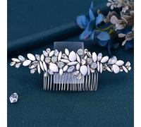 TONZN Pettine per Capelli da Sposa da Donna, Copricapo da Sposa, Orecchini, Fermaglio per Capelli da Sposa, Accessori per Capelli con Strass (1 Pettine)