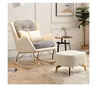 TONZN Sedia Moderna, Comoda Poltrona Lounge per Soggiorno Camera da Letto Gambe in Legno massello