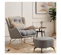 TONZN Sedia Moderna, Comoda Poltrona Lounge per Soggiorno Camera da Letto Gambe in Legno massello