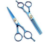 TONZN Set di Forbici da Parrucchiere/Forbici per sfoltire 15,2 cm Dorate per Salone Barbiere o Uso Domestico