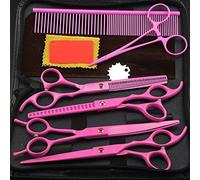 TONZN Set di Forbici per Capelli Professionali, Forbici per Tagliare i Capelli con Lama affilata, cesoie da Barbiere, Rasoio da Salone da 7 Pollici
