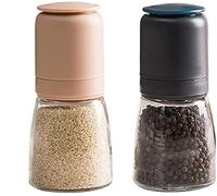 TONZN Set macina Sale e Pepe con smerigliatrice Regolabile in Ceramica-macina Pepe Nero e Set Appendiabiti Fabbrica di Sale-macina Sale e macina Pepe Multicolore (Multicolore)