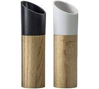 TONZN Set macina Sale e Pepe Realizzato a Mano con Lavorazione del Legno Naturale Macina spezie a rotore in Ceramica Adatto per Hotel da Campeggio Macina Sale Macina Sale e Pepe