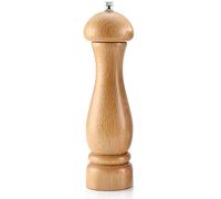 TONZN Set macinapepe Sale e Pepe Set Sale e Pepe in Legno Utensili da Cucina Grezzi in Legno massello e Regolabili (Colore: Lampada da 8 Pollici) Macina Sale e macina Pepe